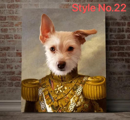 Customized Pet Oil Portrait (Style No.13 - 24)| Tsuki