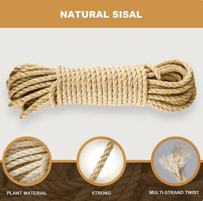 Natural Sisal Cat Scratcher Rope For Cat Tree | Tsuki