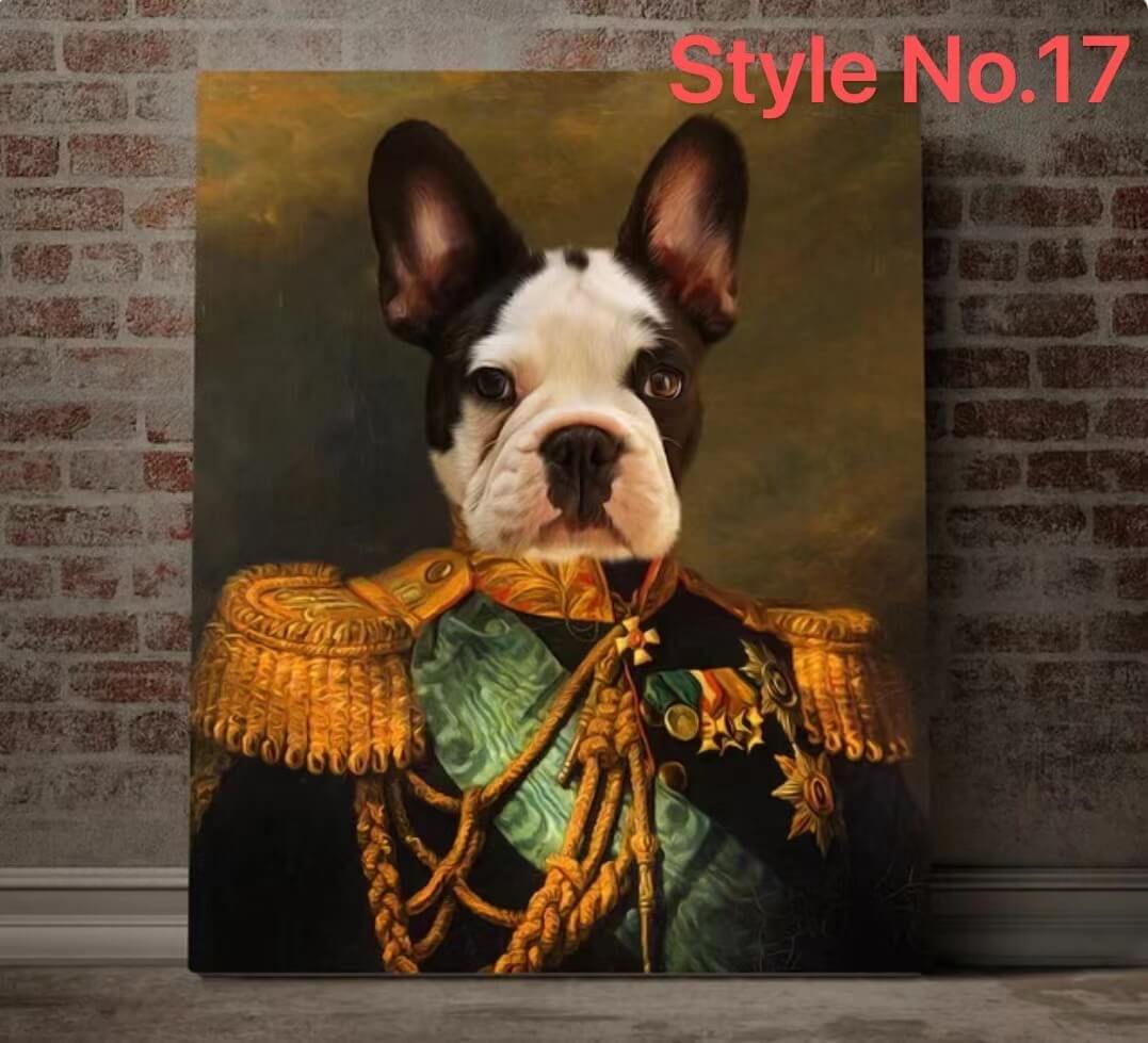 Customized Pet Oil Portrait (Style No.13 - 24)| Tsuki