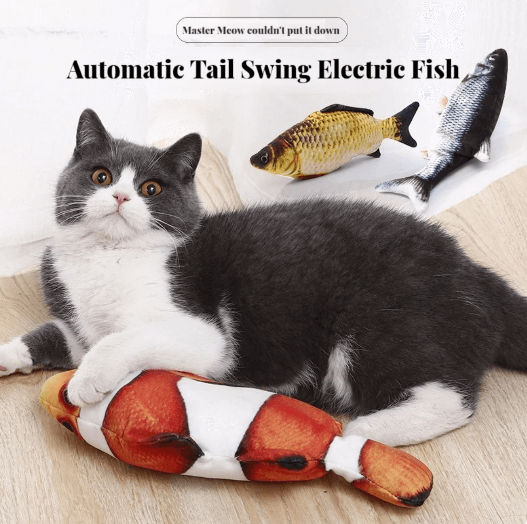 Electric Fish Swing Simulation Pet Toys | Tsuki